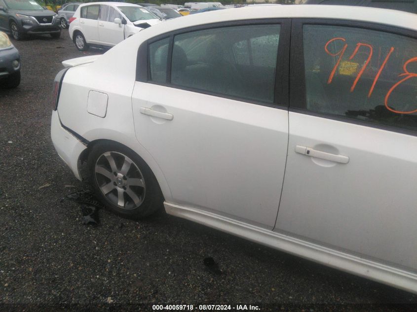 2012 Nissan Sentra 2.0 Sr VIN: 3N1AB6AP9CL721330 Lot: 40059718