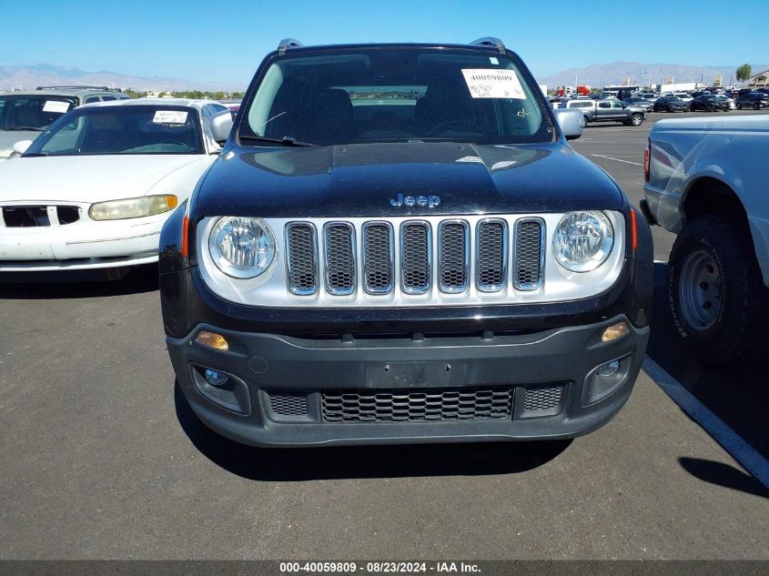 2015 Jeep Renegade Limited VIN: ZACCJADT2FPB44169 Lot: 40059809