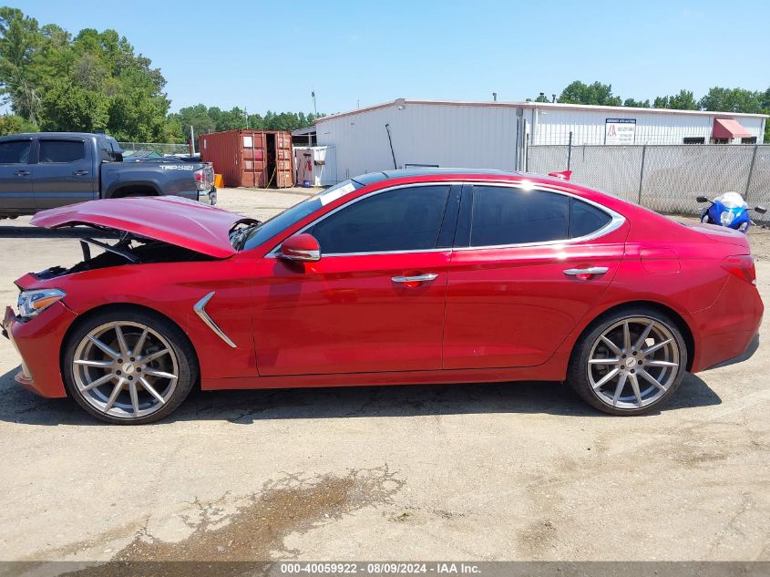 2019 Genesis G70 2.0T Advanced VIN: KMTG34LA5KU012496 Lot: 40059922