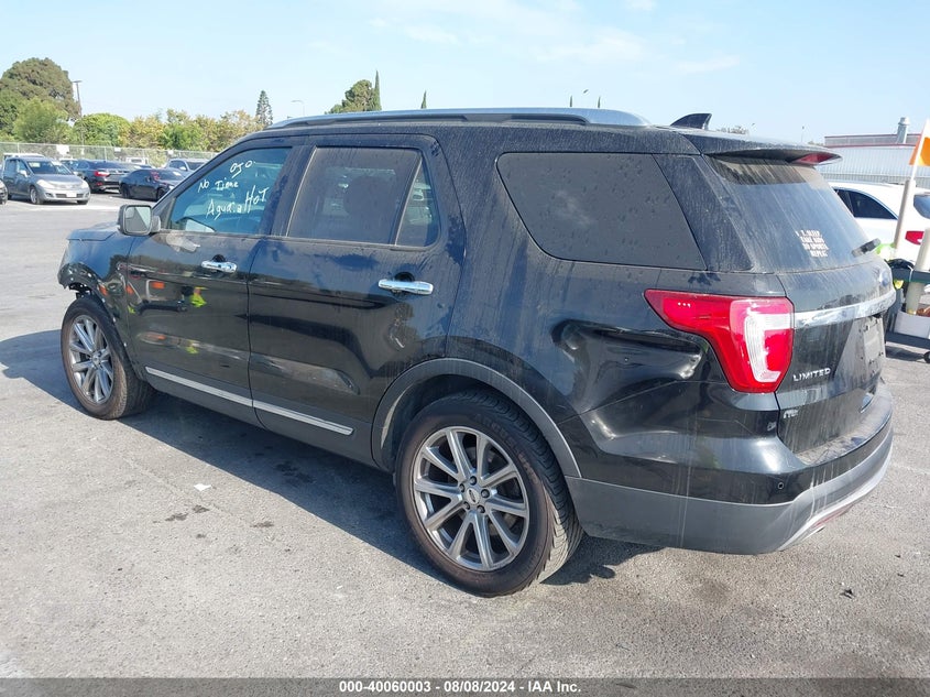 VIN 1FM5K7F8XHGC07077 2017 FORD EXPLORER LIMITED