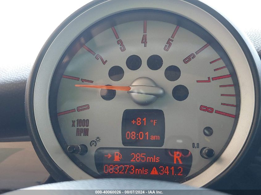 2009 Mini Cooper S VIN: WMWMF73589TW84224 Lot: 40060026