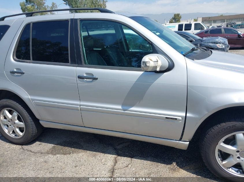 2004 Mercedes-Benz Ml 500 4Matic VIN: 4JGAB75E04A463439 Lot: 40060061