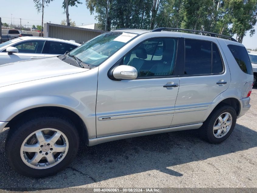 2004 Mercedes-Benz Ml 500 4Matic VIN: 4JGAB75E04A463439 Lot: 40060061