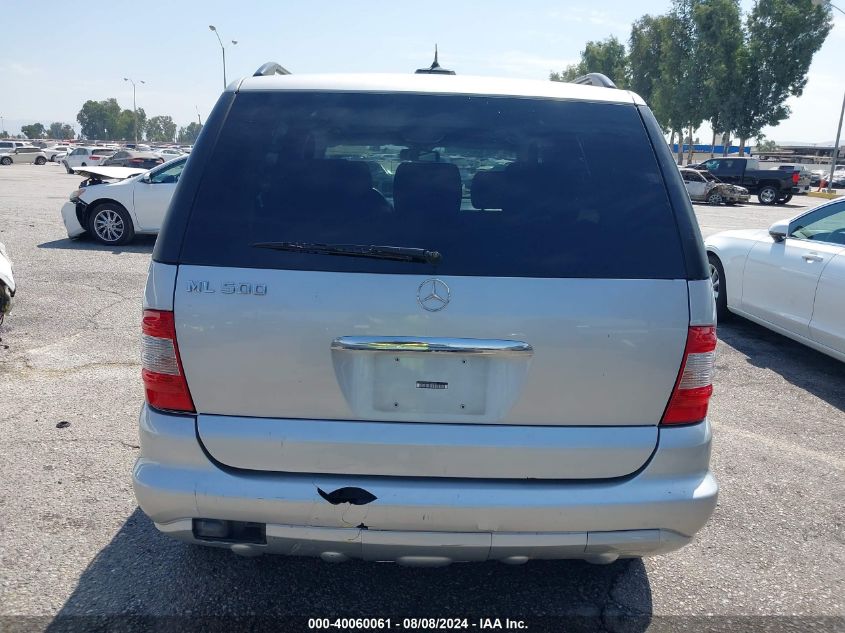 2004 Mercedes-Benz Ml 500 4Matic VIN: 4JGAB75E04A463439 Lot: 40060061