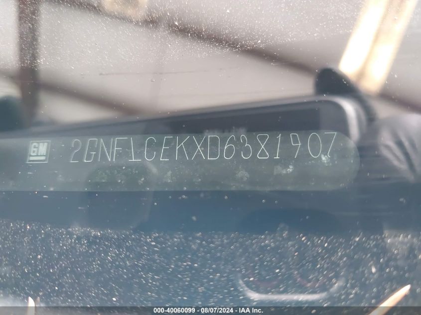 2013 Chevrolet Equinox Ls VIN: 2GNFLCEKXD6381907 Lot: 40060099