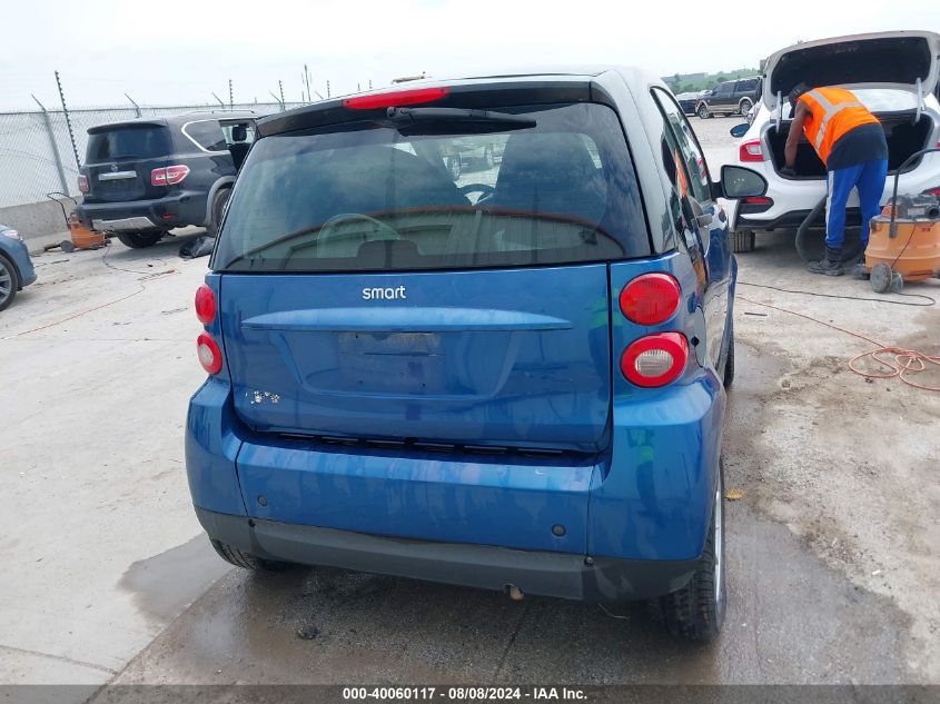 2008 Smart Fortwo Passion/Pure VIN: WMEEJ31X98K162095 Lot: 40060117