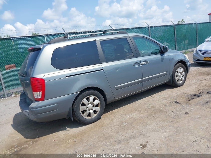 2008 Hyundai Entourage Gls/Limited VIN: KNDMC233486052315 Lot: 40060151