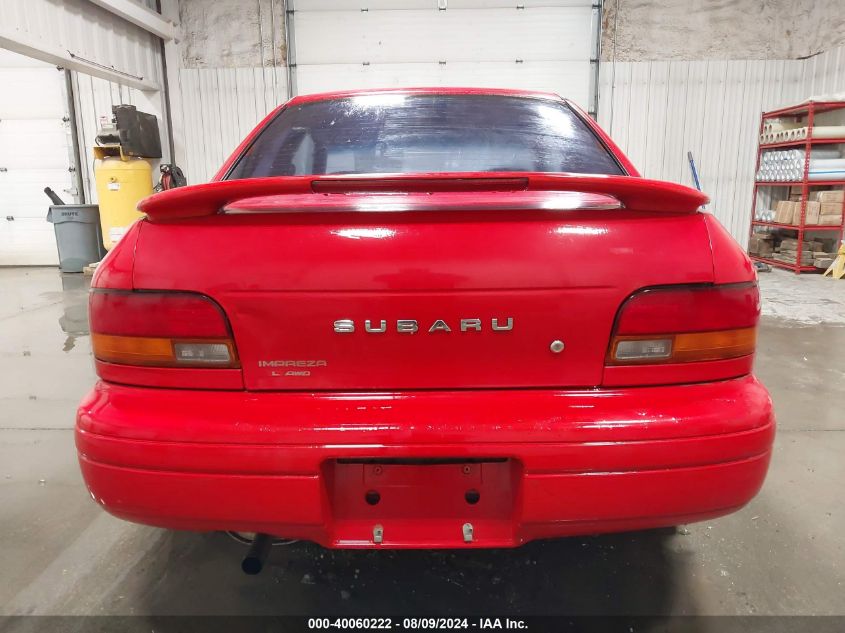 1995 Subaru Impreza L VIN: JF1GM2356SG405172 Lot: 40060222