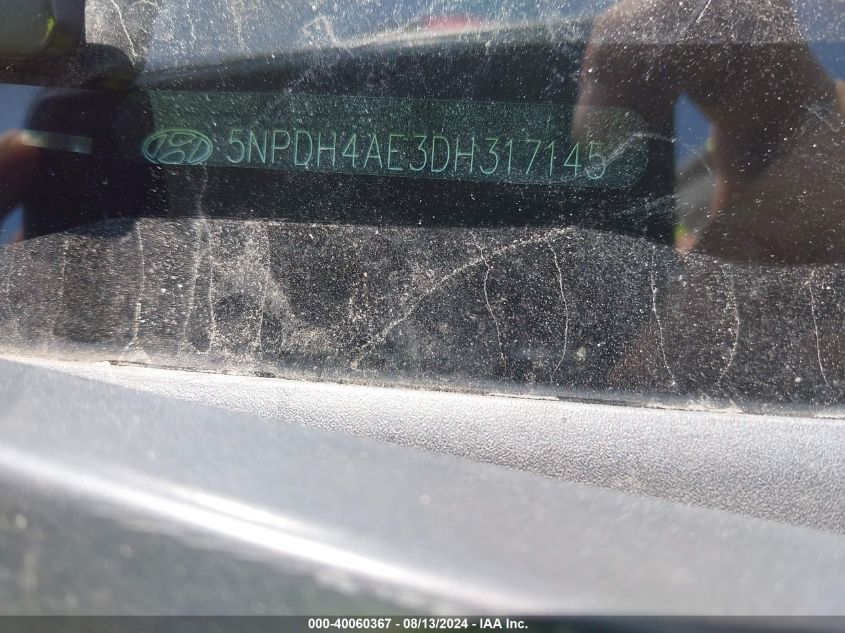 5NPDH4AE3DH317145 2013 Hyundai Elantra Gls