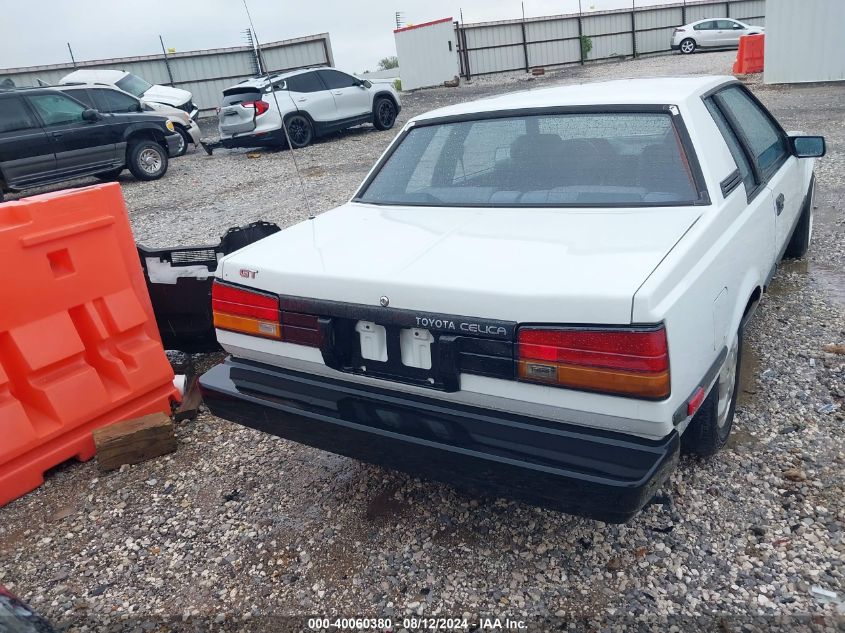 1984 Toyota Celica Gt VIN: JT2RA64C8E6225615 Lot: 40060380