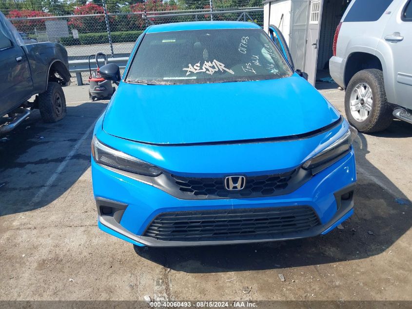 2022 Honda Civic Sport VIN: 19XFL2H82NE017453 Lot: 40060493