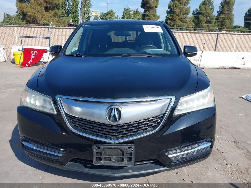 2015 Acura Mdx VIN: 5FRYD4H24FB013928 Lot: 40060570