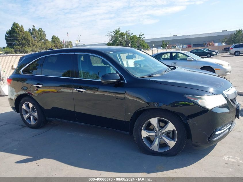 2015 Acura Mdx VIN: 5FRYD4H24FB013928 Lot: 40060570