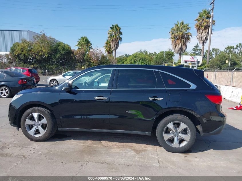 2015 Acura Mdx VIN: 5FRYD4H24FB013928 Lot: 40060570