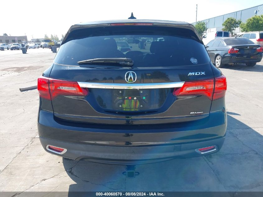 2015 Acura Mdx VIN: 5FRYD4H24FB013928 Lot: 40060570