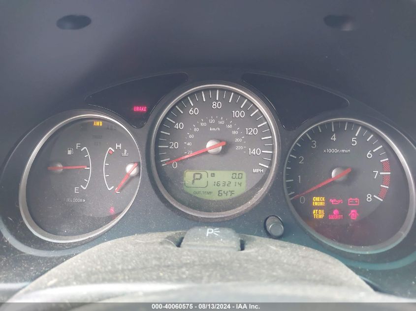 2006 Subaru Forester 2.5Xt Limited VIN: JF1SG69636H725400 Lot: 40060575