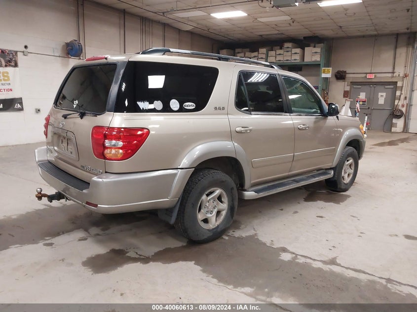 2001 Toyota Sequoia Sr5 V8 VIN: 5TDBT44A91S048315 Lot: 40060613