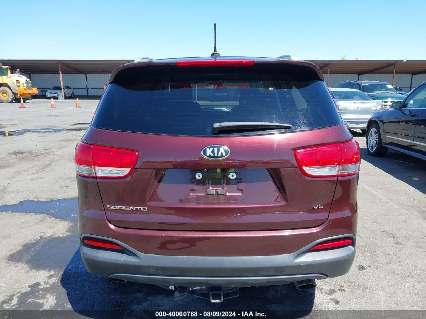 2017 Kia Sorento 3.3L Lx VIN: 5XYPGDA54HG335490 Lot: 40060788