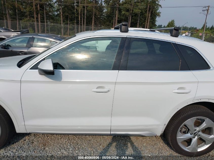 2021 Audi Q5 Premium Plus 45 Tfsi Quattro S Tronic VIN: WA1BAAFY2M2130942 Lot: 40060806