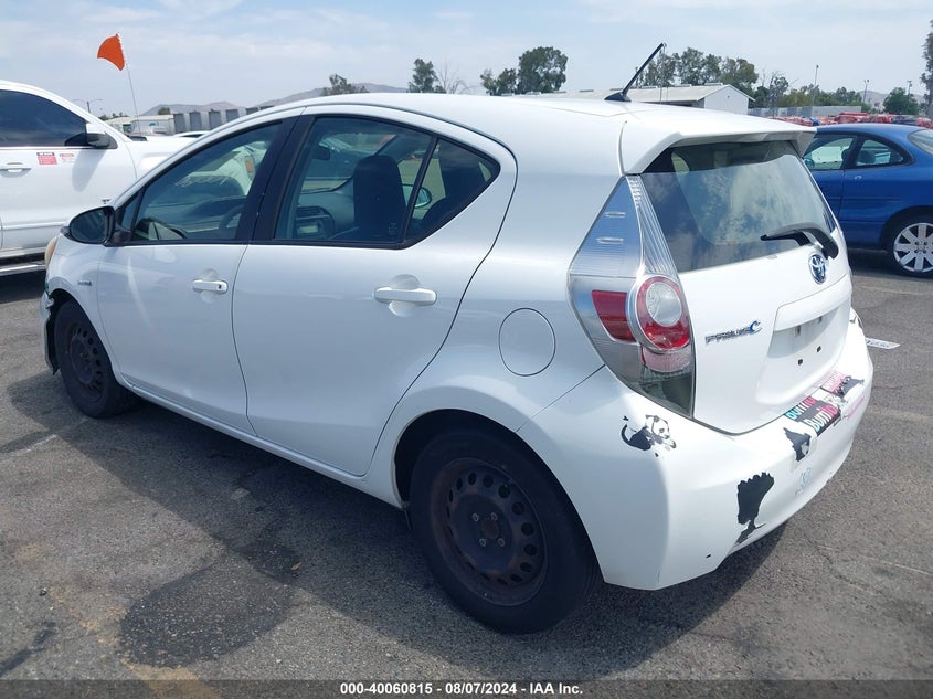 2012 Toyota Prius C One VIN: JTDKDTB30C1505251 Lot: 40060815