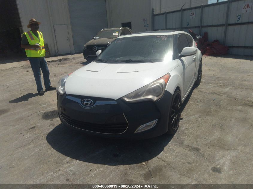 2012 Hyundai Veloster Base W/Gray VIN: KMHTC6AD0CU079347 Lot: 40060819