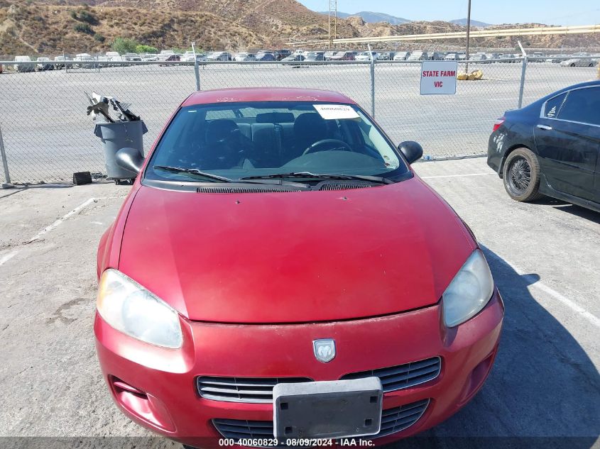 2002 Dodge Stratus Se Plus VIN: 1B3EL46RX2N168147 Lot: 40060829