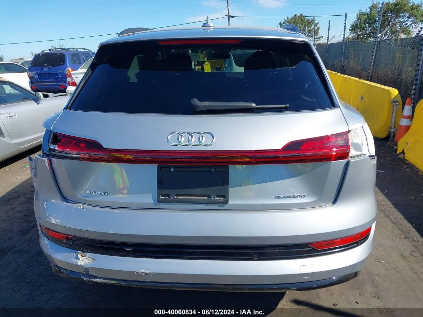 2022 Audi E-Tron Premium Quattro VIN: WA1AAAGE7NB012967 Lot: 40060834