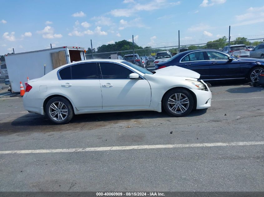 2010 Infiniti G37X VIN: JN1CV6AR1AM255123 Lot: 40060909