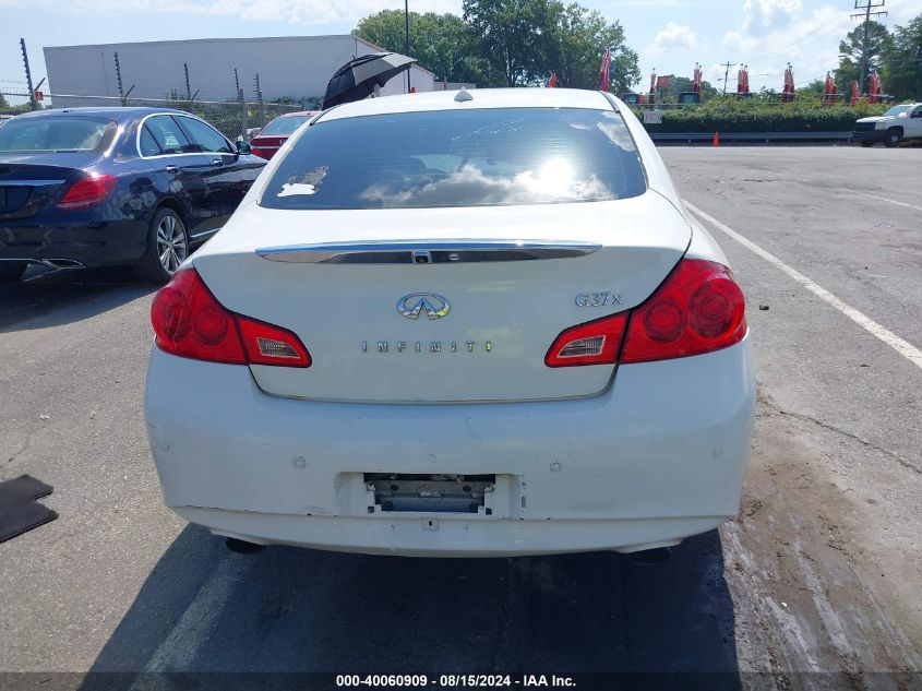 2010 Infiniti G37X VIN: JN1CV6AR1AM255123 Lot: 40060909