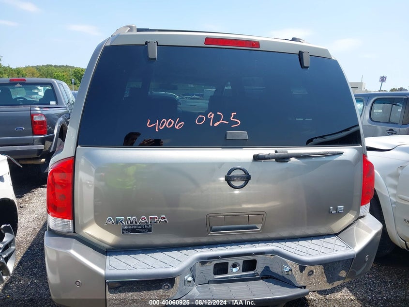 2006 Nissan Armada Le VIN: 5N1AA08A56N735305 Lot: 40060925