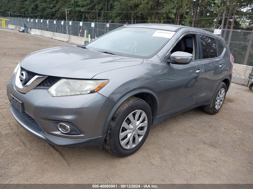 2015 NISSAN ROGUE S/SL/SV - KNMAT2MT4FP587444