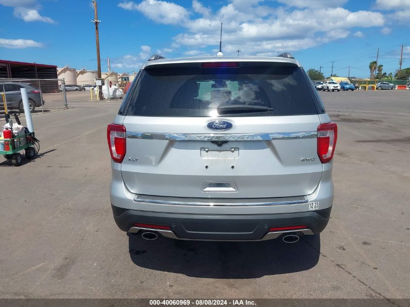 2018 Ford Explorer Xlt VIN: 1FM5K8D87JGC34333 Lot: 40060969