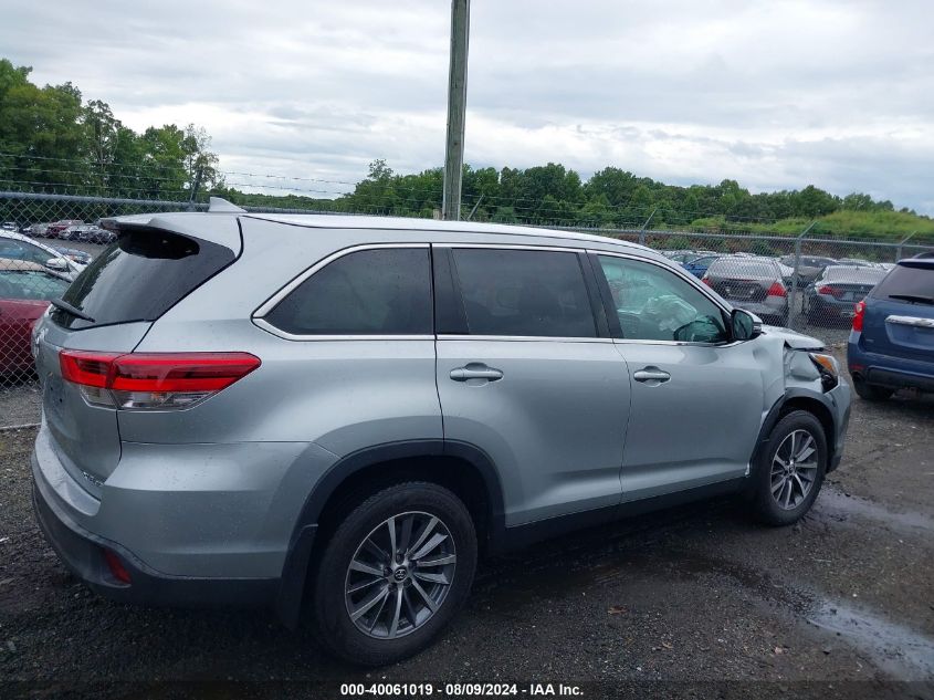 2019 Toyota Highlander Xle VIN: 5TDJZRFH1KS620352 Lot: 40061019