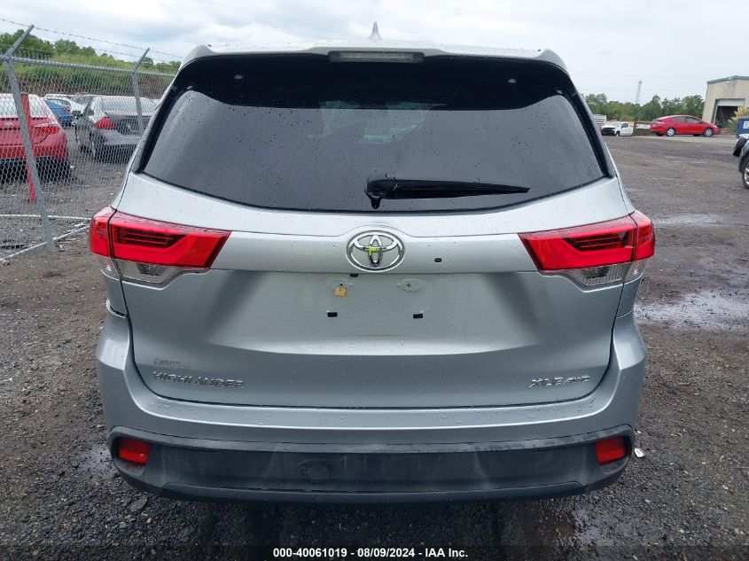 2019 Toyota Highlander Xle VIN: 5TDJZRFH1KS620352 Lot: 40061019