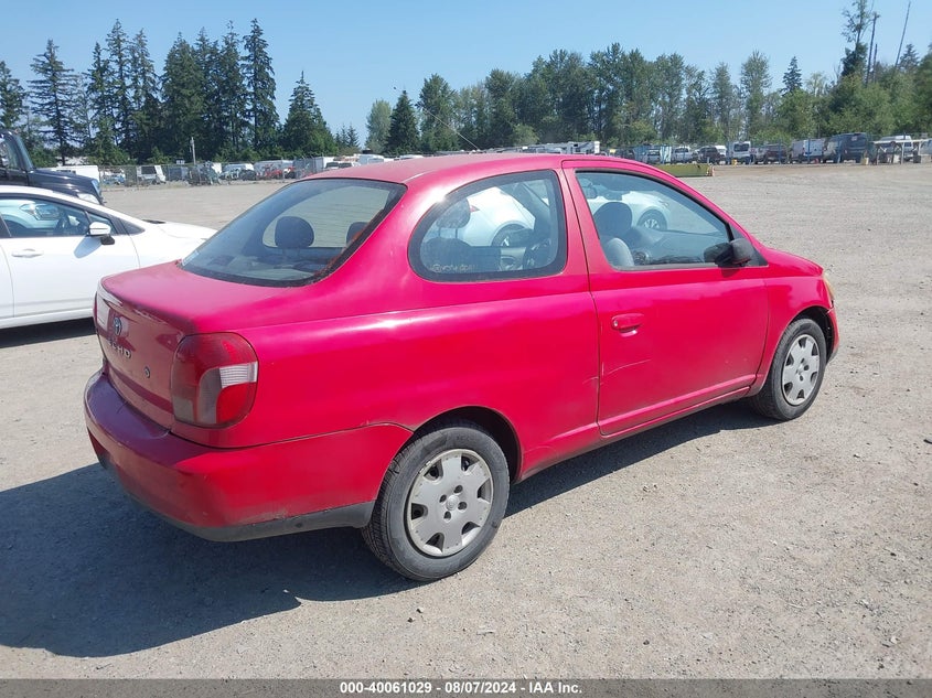 2001 Toyota Echo VIN: JTDAT123010186892 Lot: 40061029
