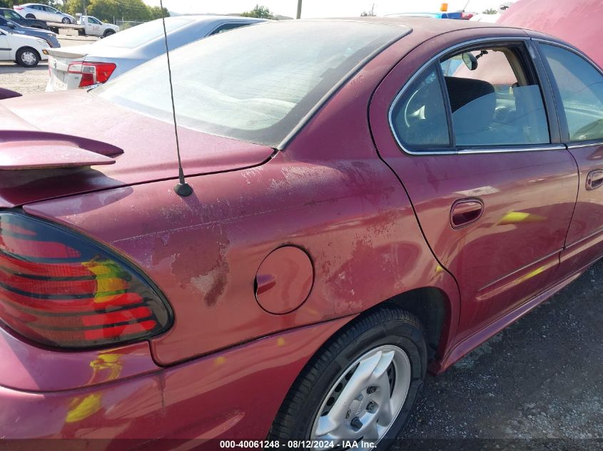 2005 Pontiac Grand Am Se VIN: 1G2NE52EX5M110538 Lot: 40061248