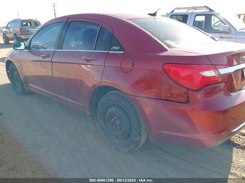 2013 Chrysler 200 Lx VIN: 1C3CCBAB6DN622728 Lot: 40061290