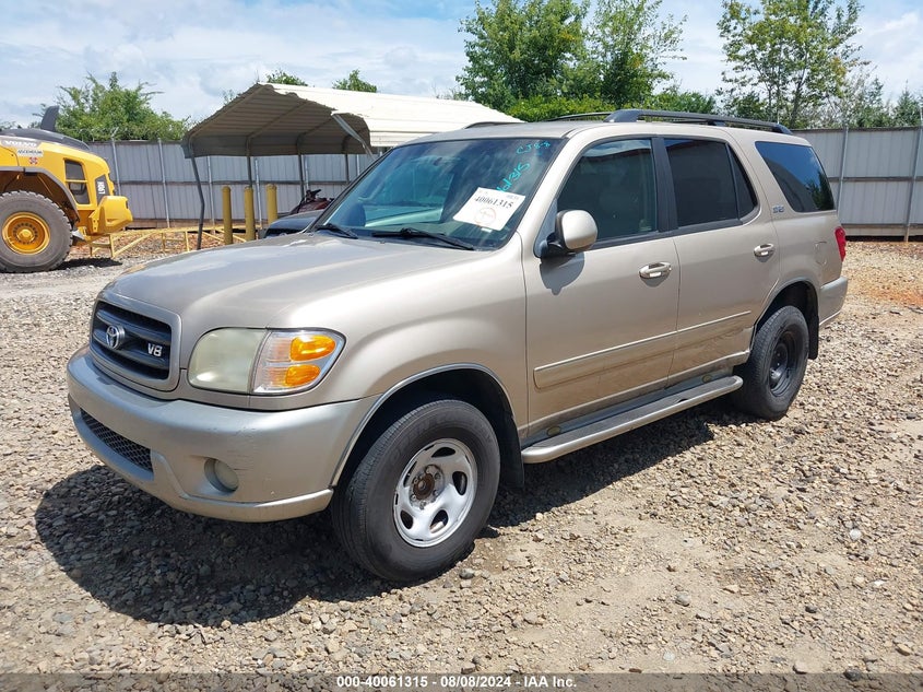 2002 Toyota Sequoia Sr5 V8 VIN: 5TDZT34A22S072708 Lot: 40061315