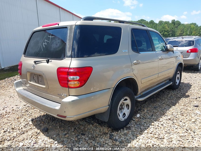 2002 Toyota Sequoia Sr5 V8 VIN: 5TDZT34A22S072708 Lot: 40061315