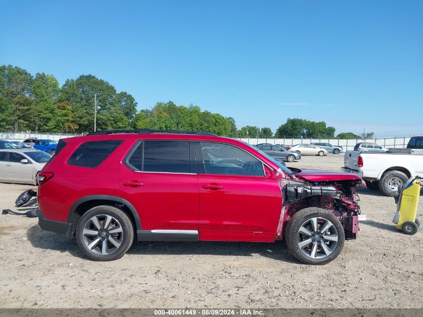 2025 Honda Pilot 2Wd Touring VIN: 5FNYG2H7XSB001592 Lot: 40061449