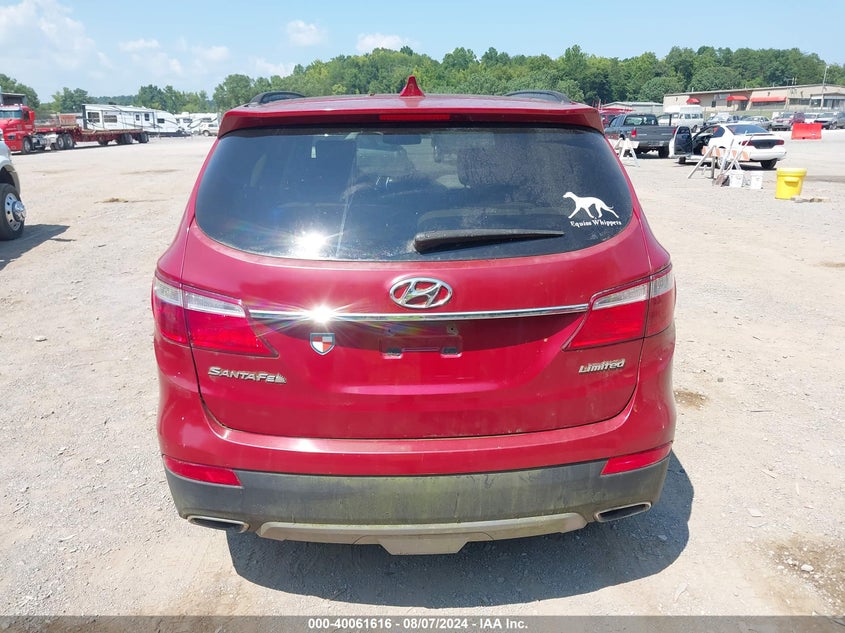 2013 Hyundai Santa Fe Limited VIN: KM8SR4HF6DU006992 Lot: 40061616
