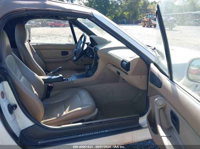 1997 BMW Z3 1.9L Roadster VIN: 4USCH7329VLB79346 Lot: 40061633