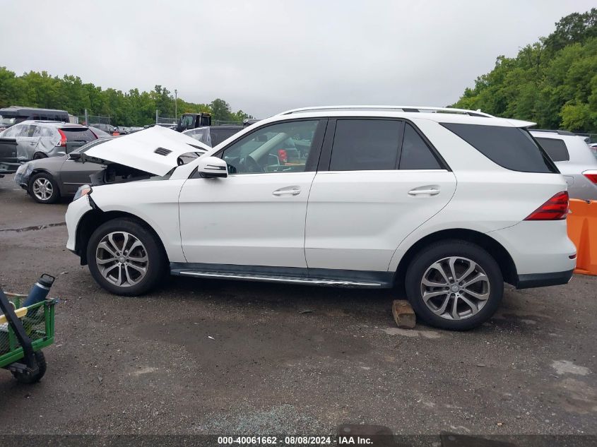 2016 Mercedes-Benz Gle 350 4Matic VIN: 4JGDA5HB8GA626624 Lot: 40061662