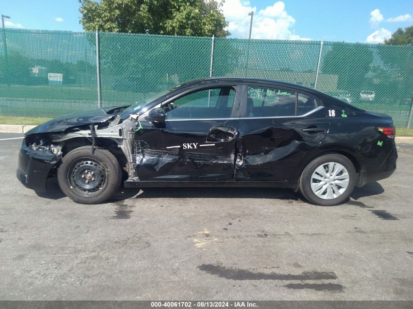 2024 Nissan Sentra S Xtronic Cvt VIN: 3N1AB8BVXRY263107 Lot: 40061702