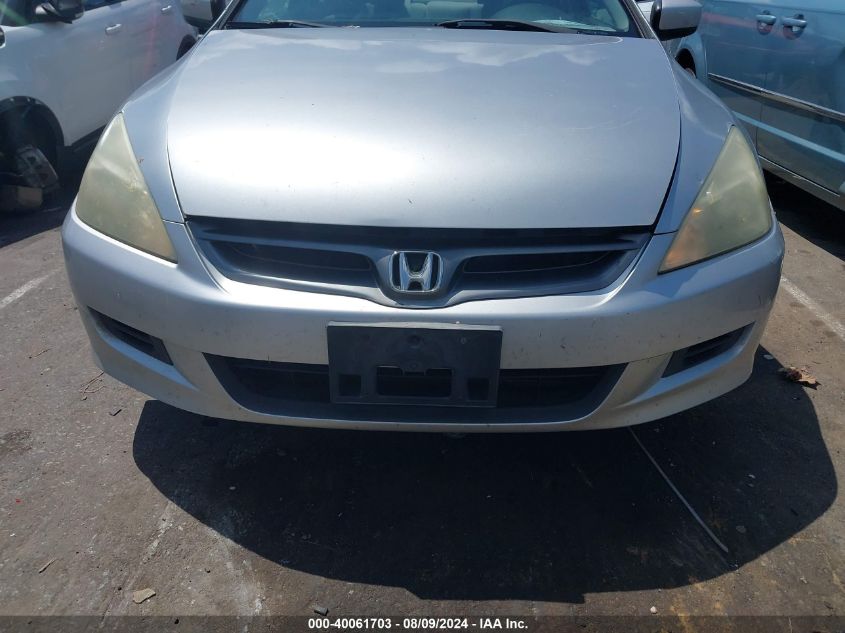 2006 Honda Accord 3.0 Lx VIN: 1HGCM82296A012103 Lot: 40061703