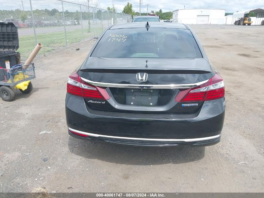 2017 Honda Accord Hybrid VIN: JHMCR6F33HC010926 Lot: 40061747