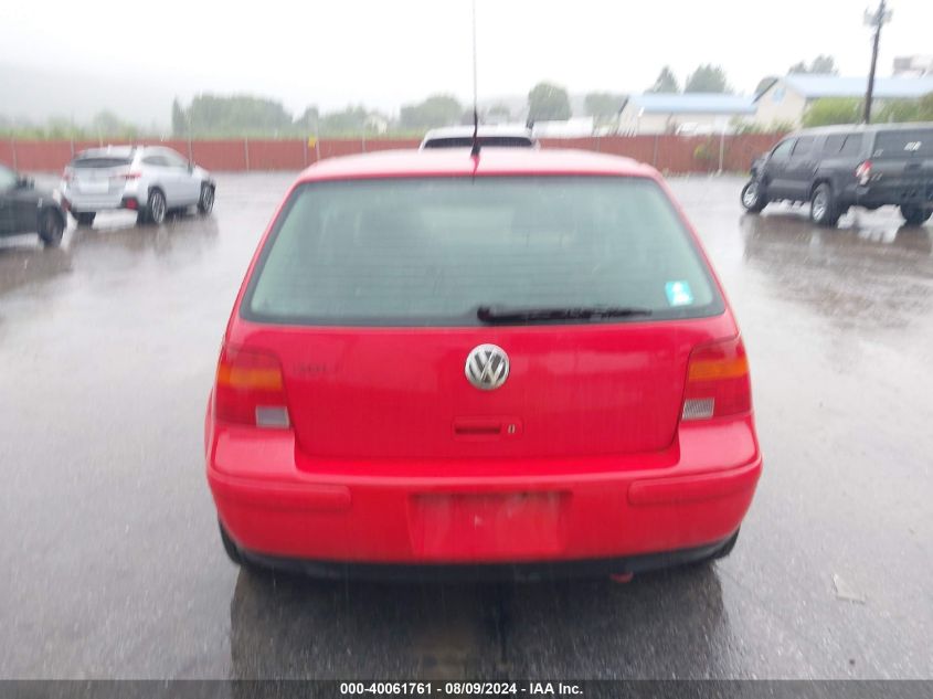 2003 Volkswagen Golf Gls 2.0L VIN: 9BWGK61J634042288 Lot: 40061761