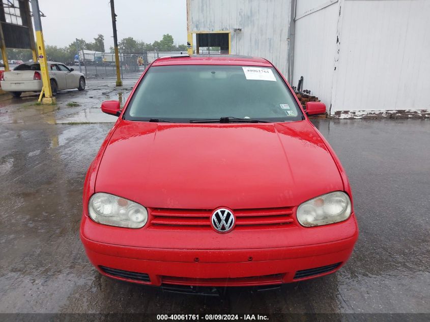 2003 Volkswagen Golf Gls 2.0L VIN: 9BWGK61J634042288 Lot: 40061761