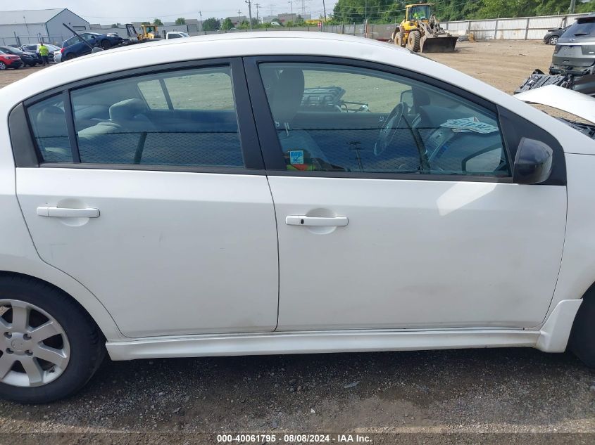 2010 Nissan Sentra 2.0Sr VIN: 3N1AB6APXAL644965 Lot: 40061795