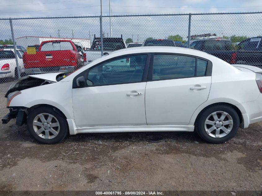 2010 Nissan Sentra 2.0Sr VIN: 3N1AB6APXAL644965 Lot: 40061795